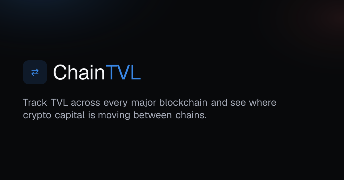 ChainTVL — Cross-Chain TVL & Capital Flow Tracker